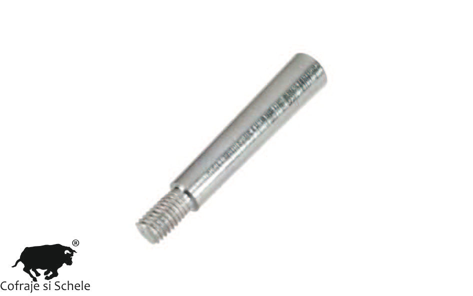 Bolt Conic Zincat Filetat Ø12mm 66mm