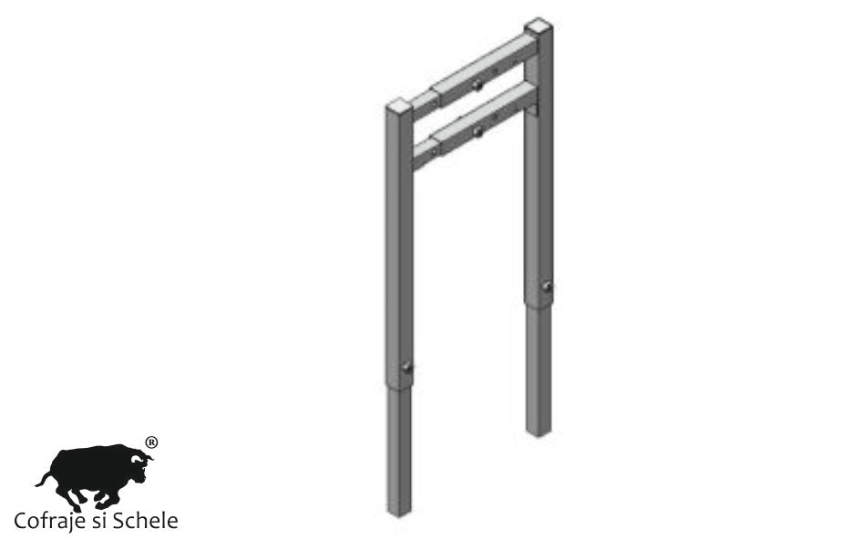 Cofraj reglabil fundatie gard 20-25-30cm