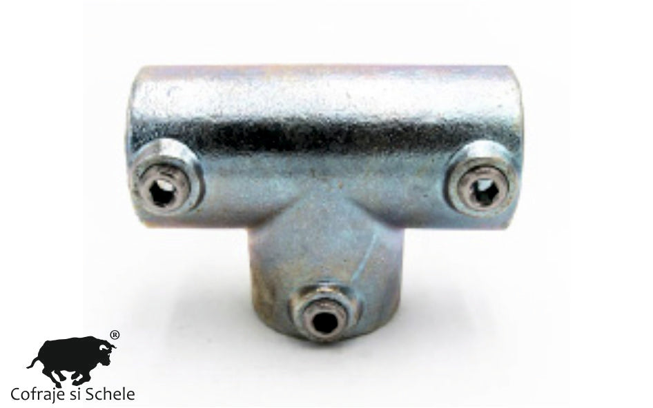 Conector in T lung teava 49mm