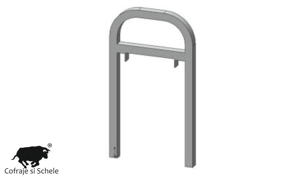 Cofraj fix fundatie gard 20cm