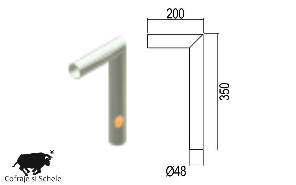 Bara Ancorare L Zincata 350mm