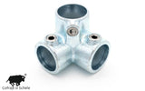 Cot conector cu 3 iesiri 90 grade teava 49mm