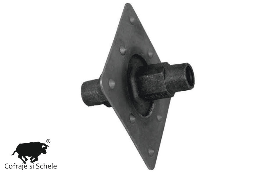 Opritor apa cu flansa patrata 120x120mm DW15