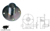 Placa fixare con pozitionare M27 otel