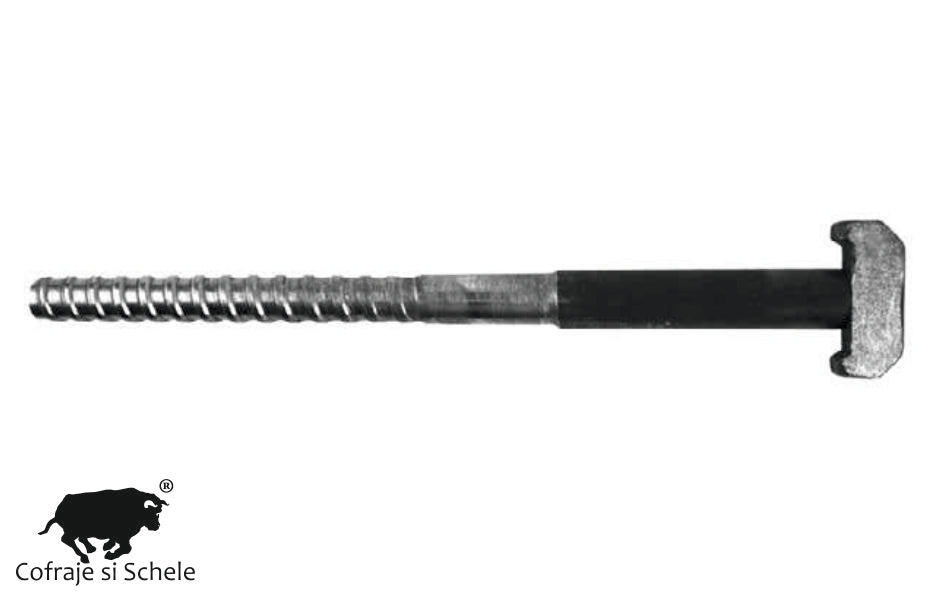 Surub cu cap ciocan cu ingrosare, partial DW15