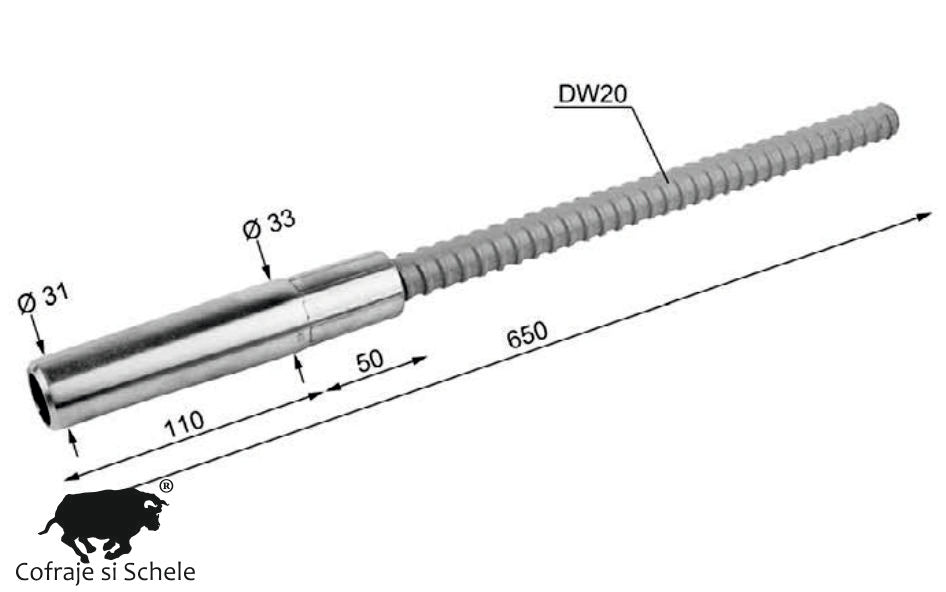 Bolt mama DW20 manson ancorare cofraje