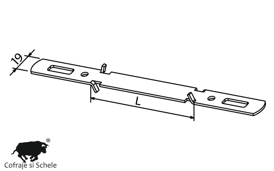 Distantiere metalice 10cm set 100buc