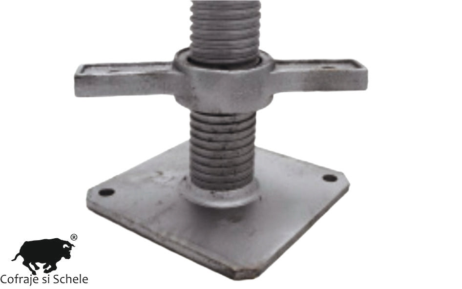 Picior Reglabil Zincat la Cald HDG Ø38mm 800mm