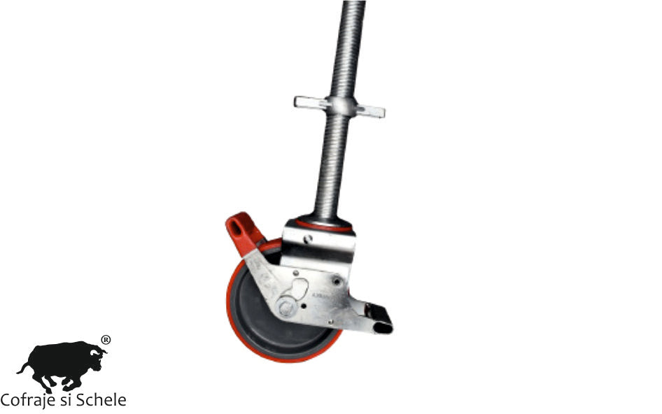 Roata poliamida cu filet 200mm 900kgf