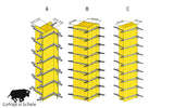 Cofraje stalpi 15-45cm set
